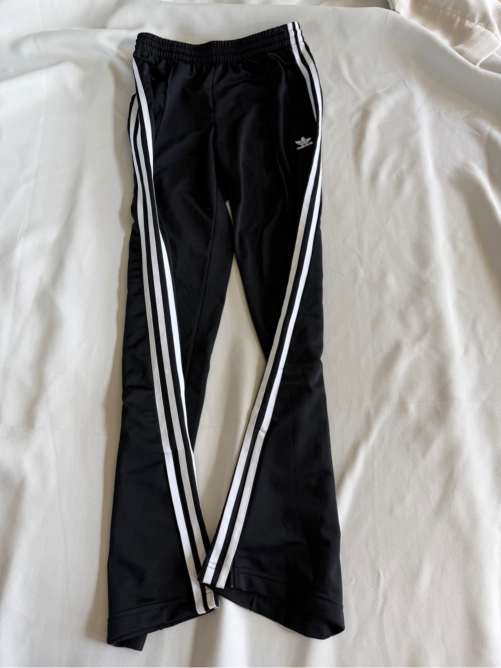 Adidas Black Three-Stripe Track Pants - Picture 2 of 6